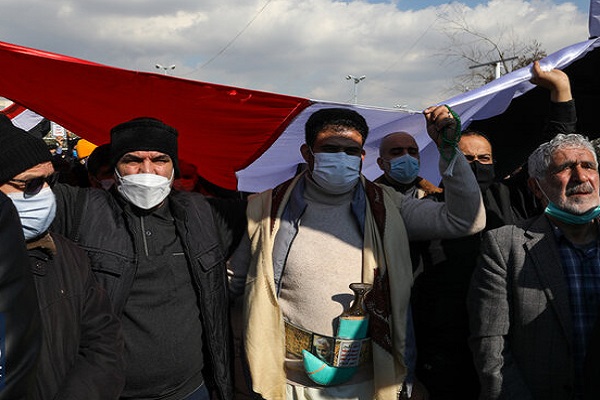 Rally in Tehran in support of Yemen