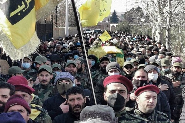 Funeral in Beqqa for a senior Hezbollah member