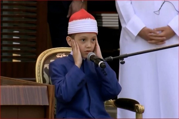 Young Egyptian boy recites Quran in Bahrain