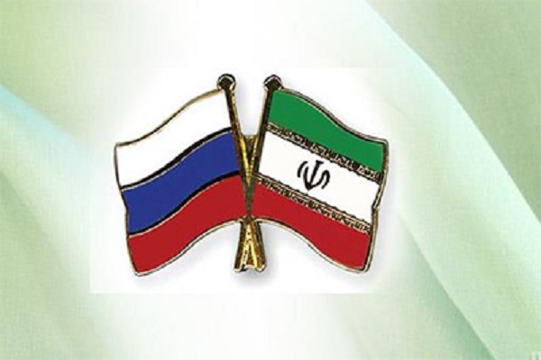 Iran and Russia flags