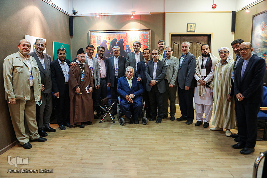 Panel of arbiters at 38th Intl Quran Competition of Iran 