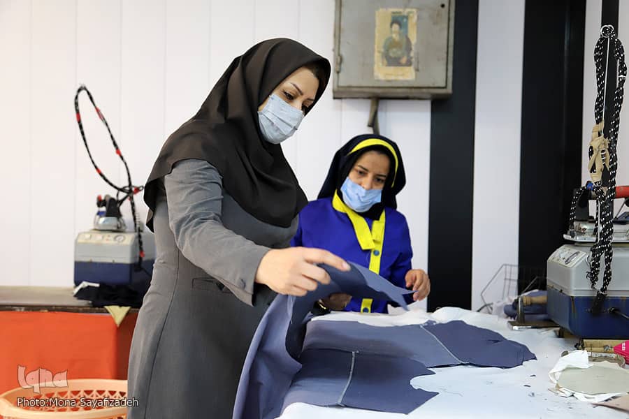 Zohreh Salehi, 43 year old entrepreneur and clothing manufacturer, in Southern province in Khuzestan, Iran