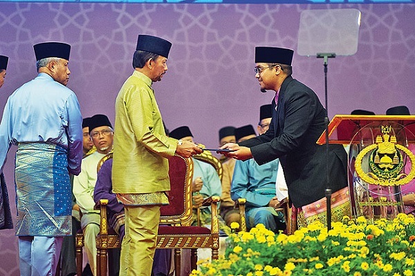 Winners of a Quran competition in Brunei