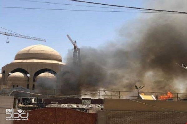 Fire Breaks Out in Baghdad Mosque