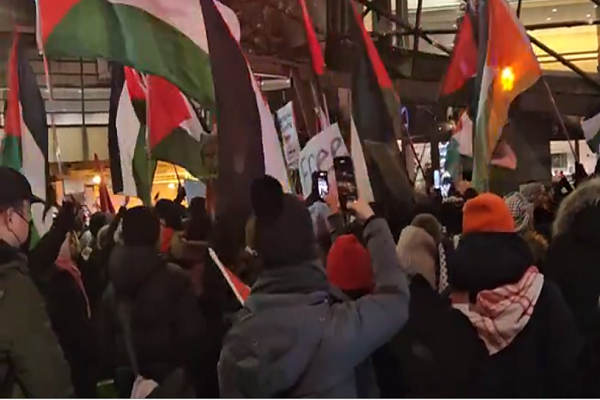 Pro-Palestine rally in Canada