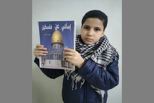 Omar Makki, an Egyptian teenage Quran memorizer who has authored a book about the situation in Palestine