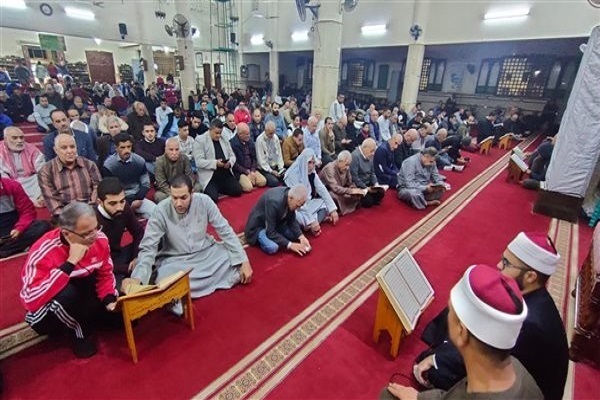 A Quranic program at a mosque in Egypt