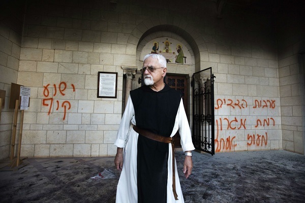 Church in occupied Palestine vandalized by Israeli settlers