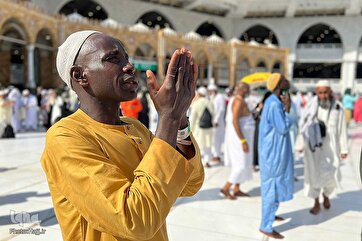 Muslims Pray at Grand Mosque of Mecca
