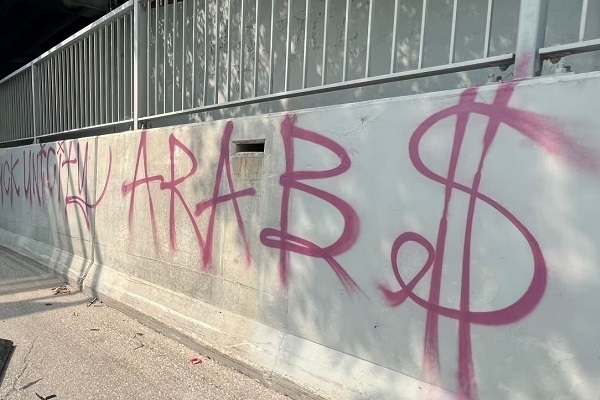 anti-Muslim and anti-Jew graffiti in Manitoba