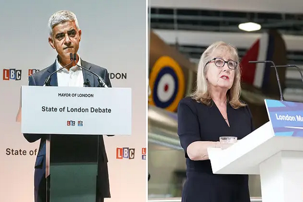 Sidiq Khan and Susan Hall