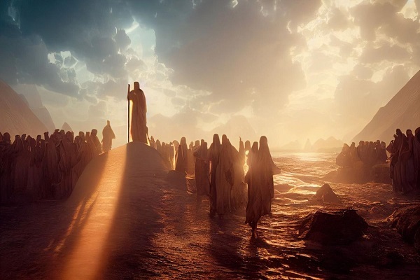 Moses (AS) talking to his peope