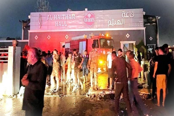 Fire in Iraqi wedding party