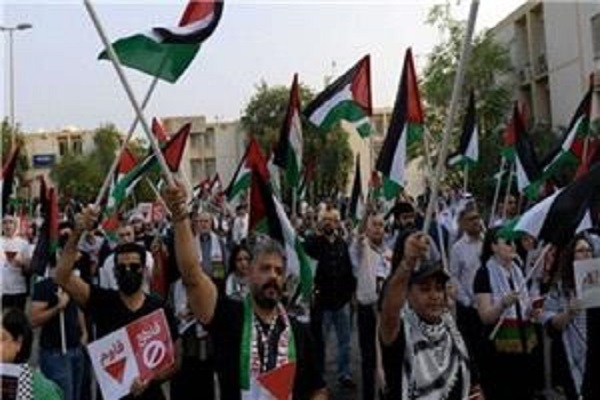 Rally held in Bahrain in support of Palestine, Yemen