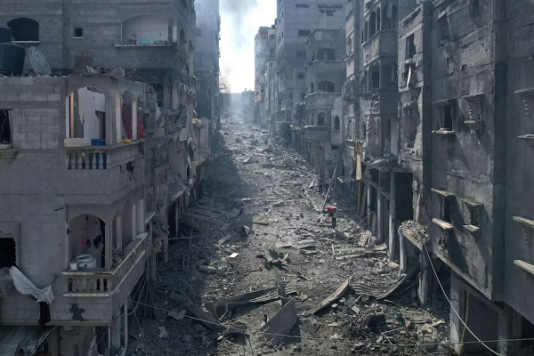 Destruction in Gaza as a result of Israeli airstrikes