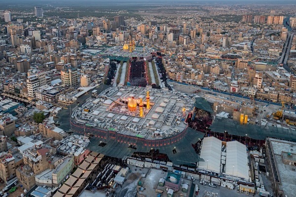 Holy mausoleums of Imam Hussein (AS) and Hazrat Abbas (AS) in Karbala, Iraq