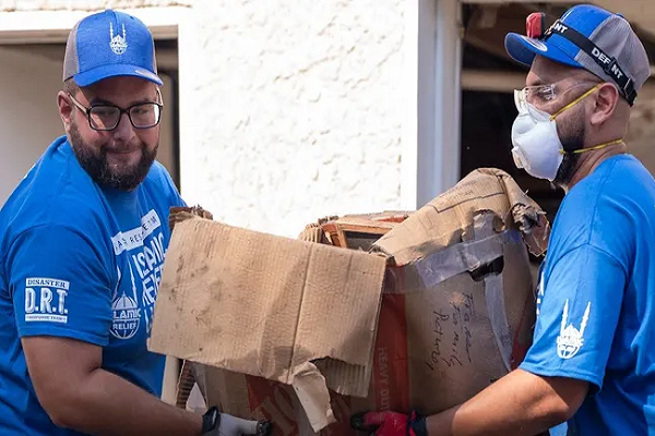 Islamic Relief USA volunteers helping with relief efforts after Hurricane Helene battered Georgia