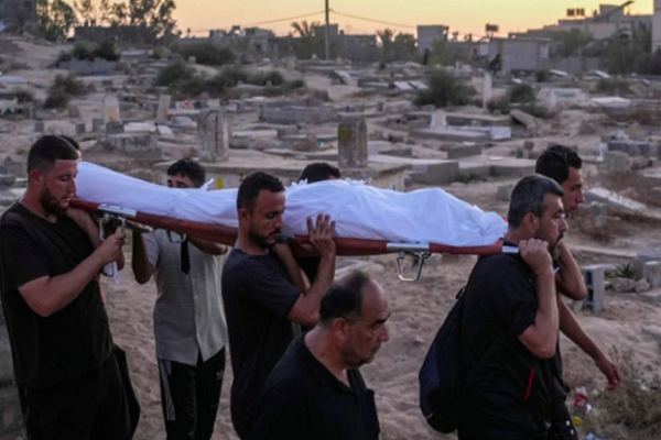 Funeral of a Gaza civilian killed in Israeli attacks
