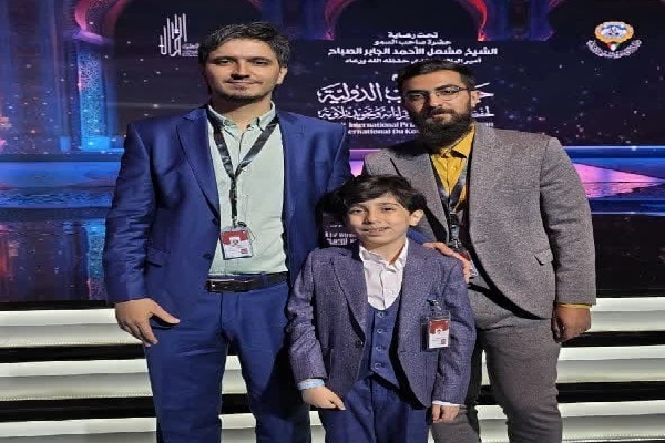 Iran’s representatives in Kuwait’s 13th international Quran competition (left to right): Habib Sedaqat, Mohammad Hossein Maleki and Mohammad Reza Zahedi