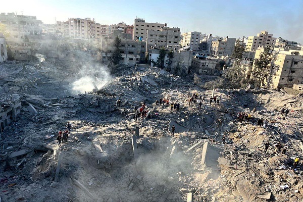 Destruction resulting from Israeli attacks on Gaza