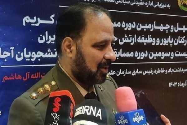 Colonel Mehdi Meydani, the head of the Iranian Army’s Quran, Etrat and Prayer Department