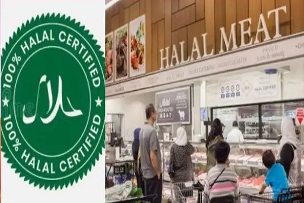 A halal shop in India