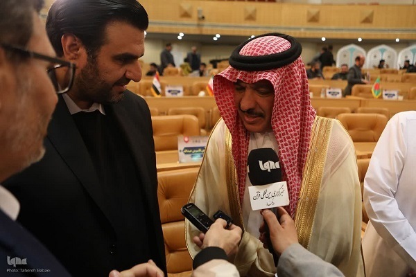 Saudi Ambassador to Iran Abdullah bin Saud al-Anzi speaking to IQNA