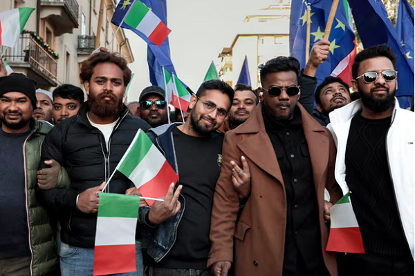 Protest against Muslim prayer ban in Italian town of Monfalcone
