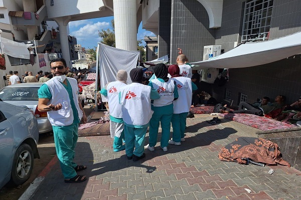 Medical staff in Gaza