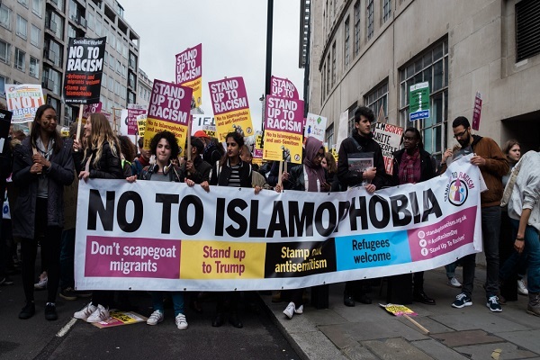 Protest against Islamophobia