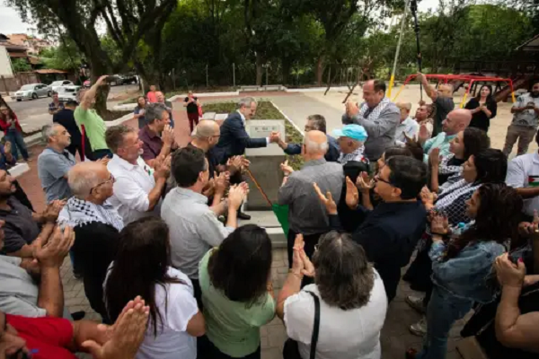 Brazil sees 'Palestine Square' reopened in southern city