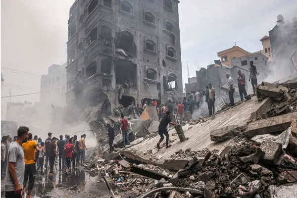 Destruction resulting from Israeli attacks on Gaza