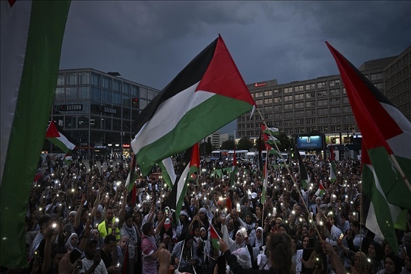 A pro-Palestinian rally in Germany