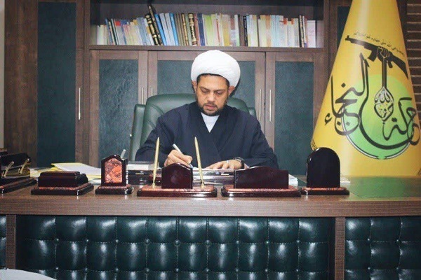 Shaykh Ali al-Asadi, the head of the political council of the al-Nujaba Islamic Resistance Movement