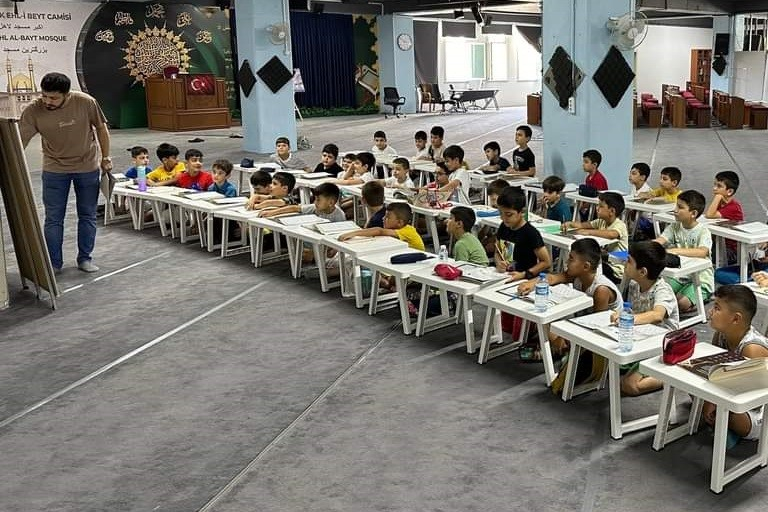 Children in a Quranic class in Turkey
