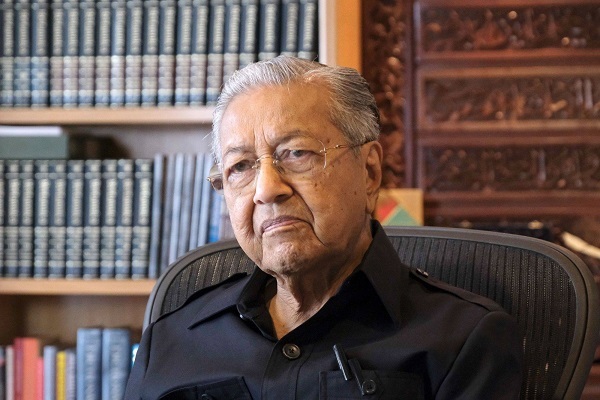 Former Malaysian prime minister Mahathir Mohamad