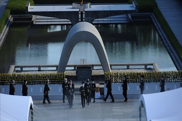 A commemoration of the US nuclear bombing of Japan