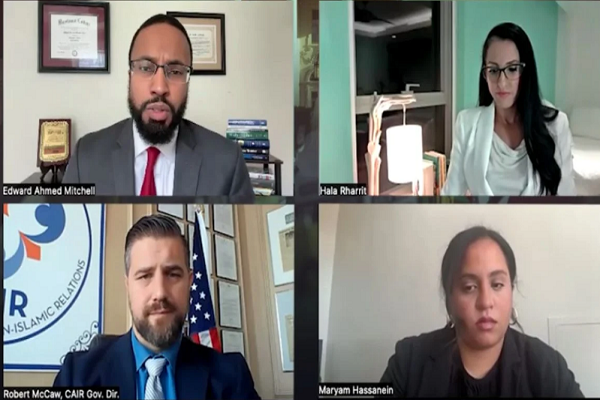 In a Zoom call hosted by the civil rights group Council on American-Islamic Relations (Cair) on Tuesday, Hassanein and Hala Rharrit, a former US state department diplomat who resigned in April, shared their experiences of witnessing the Islamophobia and anti-Palestinian animus that they say drives the Biden administration’s Middle East policies.