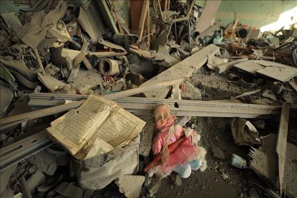 Destruction resulting from Israeli attacks on Gaza