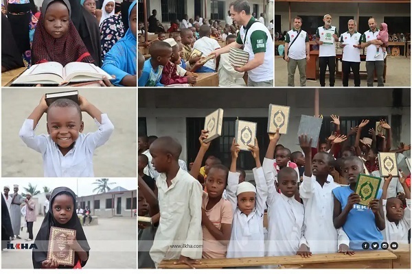 Distribution of copies of the Holy Quran among hundreds of madrasah (traditional Islamic schools) students in Burundi.