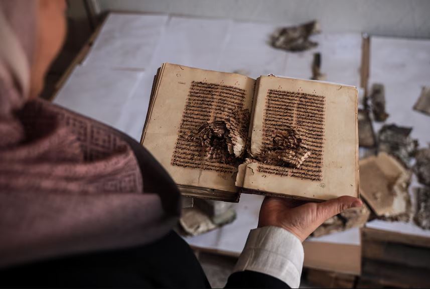 Efforts Grow in Gaza to Save Historic Books and Fragile Texts