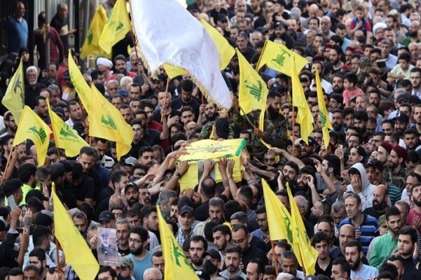 A funeral procession for Hezbollah commander Hussein Hassan Yahya, known as Ali Morteza, was held in the city of Tayba in southern Lebanon on Friday.