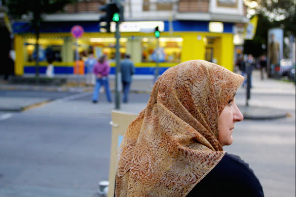 A Hijab-wearing Muslim woman