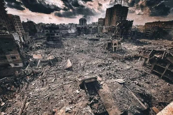 Destruction resulting from Israeli attacks in Gaza