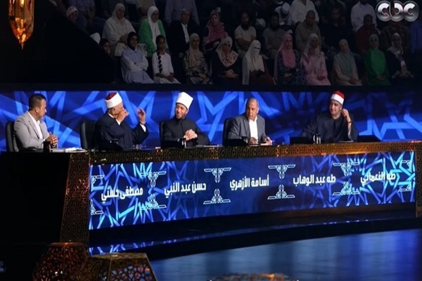 Participants in the Egyptian Quranic talent show “Dawlet El Telawa (State of Recitation)”