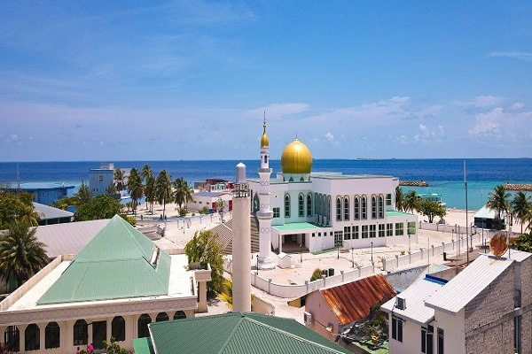 A mosque in the Maldives