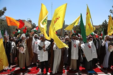 Photos: Qom Seminary Slams Israeli Aggression on Iran