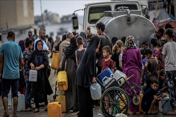 People in the Gaza Strip suffer from water crisis as a result of the Israeli war and blockade of the enclave.