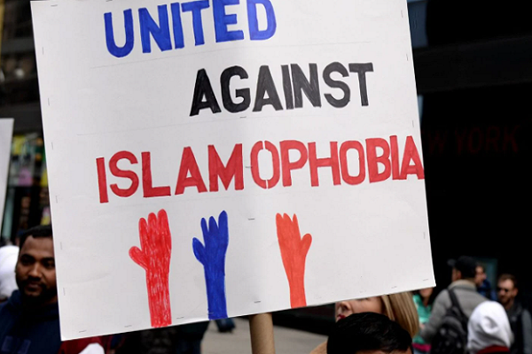 A rally against Islamophobia