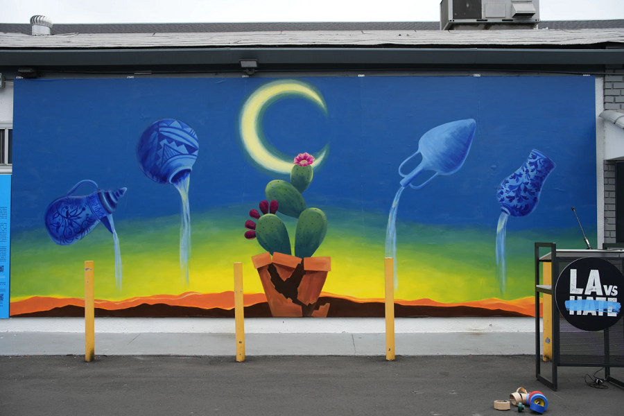 New Mural at Los Angeles Mosque Symbolizes Patience Following Hate Attack